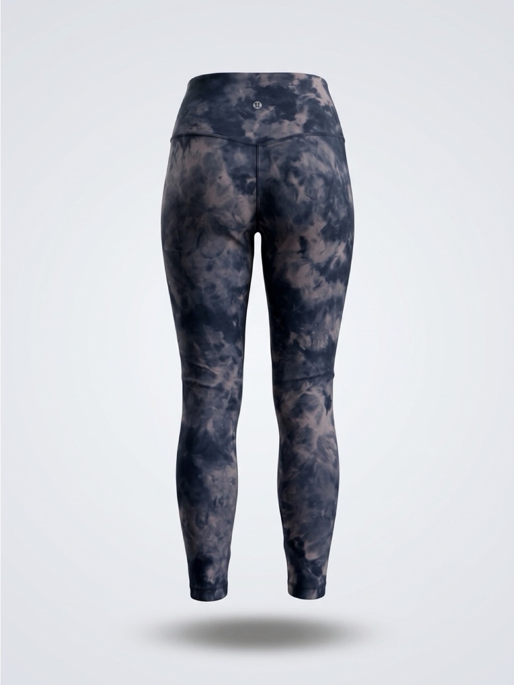 High-Waist Tie-Dye Leggings - Blue/White - Picture 3 of 9